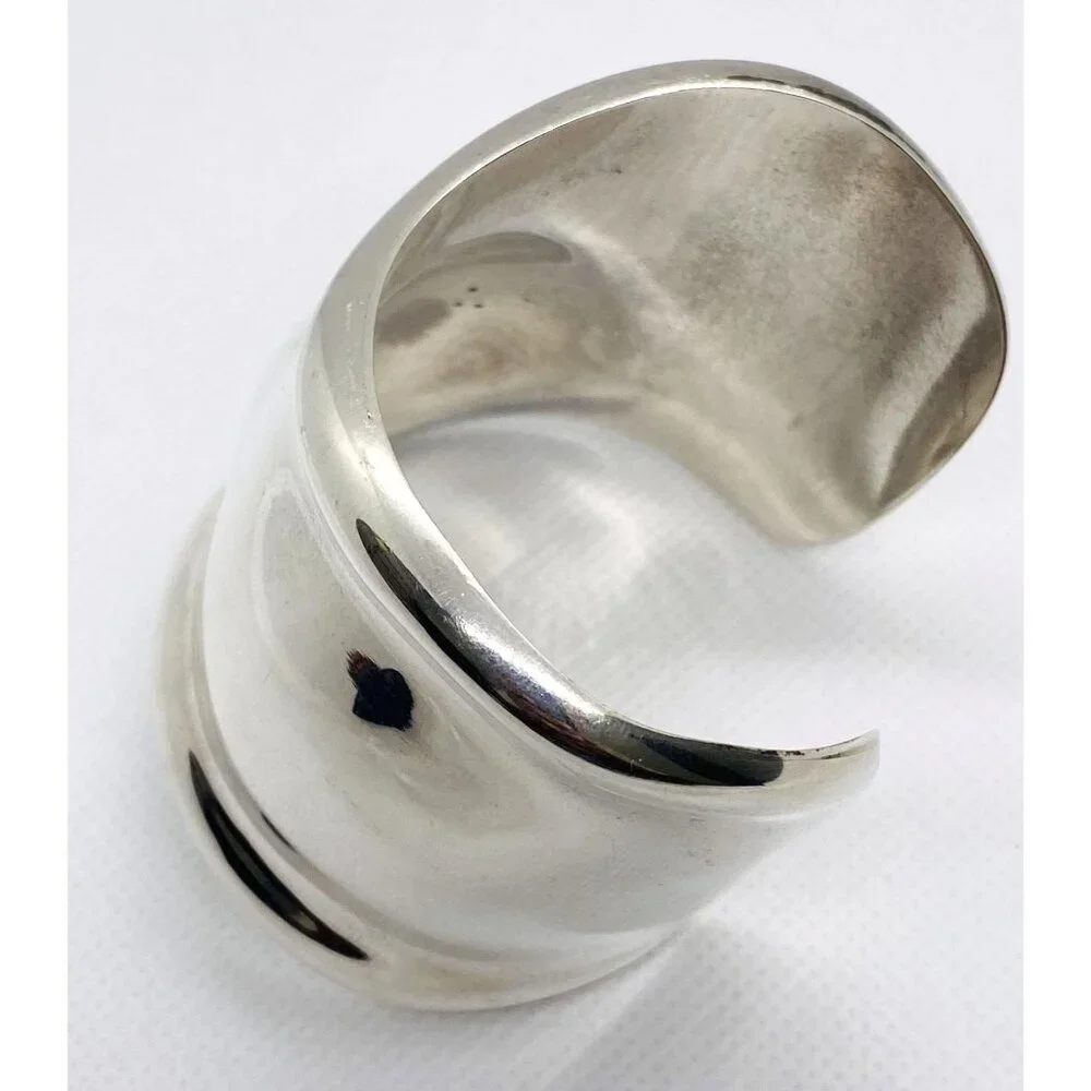 Tiffany & Co Elsa Peretti 1975 Sterling Silver 925 Bone  Cuff Bracelet Right - Picture 8 of 13
